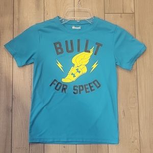 Under Armour Heat Gear "Built for Speed" Short Sleeve T-Shirt - Size 7
